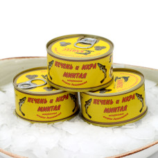 Печень и икра минтая (120 гр)