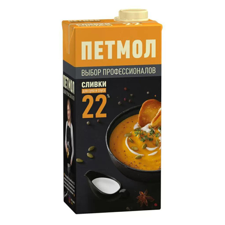 Сливки Петмол 22% (1 л)