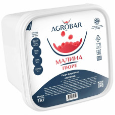 Фруктовое пюре «Агробар» Малина (1 кг) Фруктовое пюре «Агробар» Малина (1 кг)