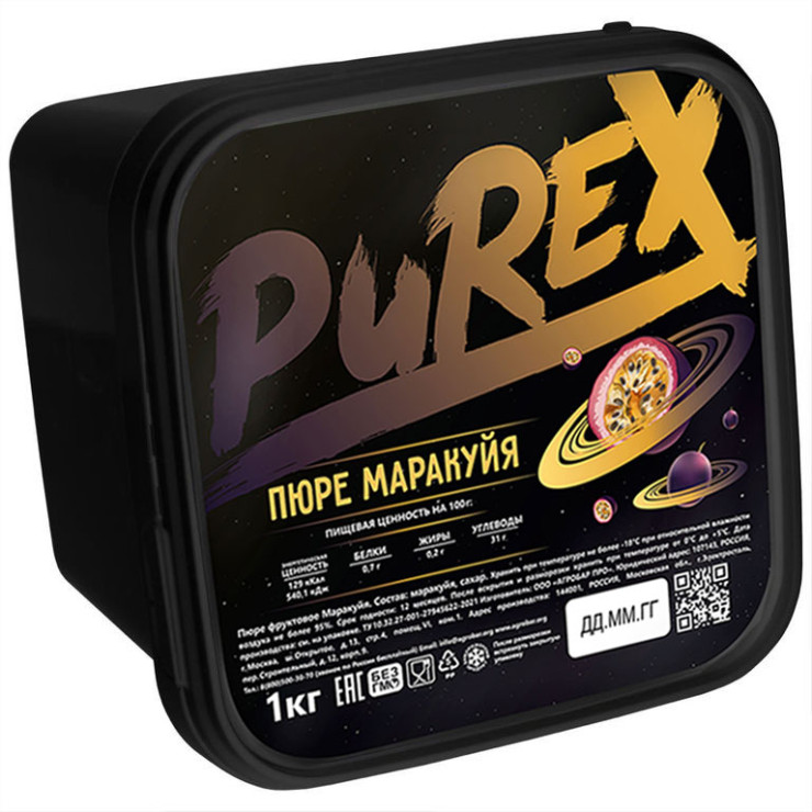 Фруктовое пюре PuRex Маракуйя (1 кг)