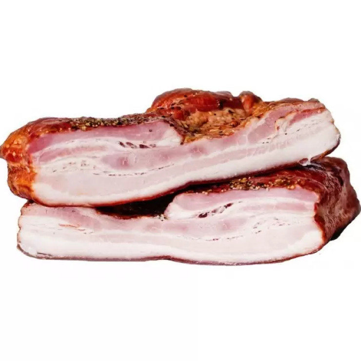 Сало копченое (грудинка) (1 кг)